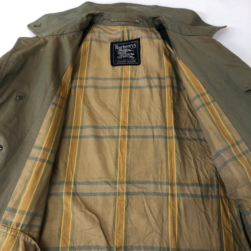 【中古品】【メンズ】 Burberrys バーバリーズ 60~70's SOUTIEN COLLAR COAT VINTAGE WR050-902-79 60~70年代 ステンカラーコート ライトアウター REGDタグ ヴィンテージ 141-251110-yy-07-tei サイズ：M カラー：カーキ 万代Net店