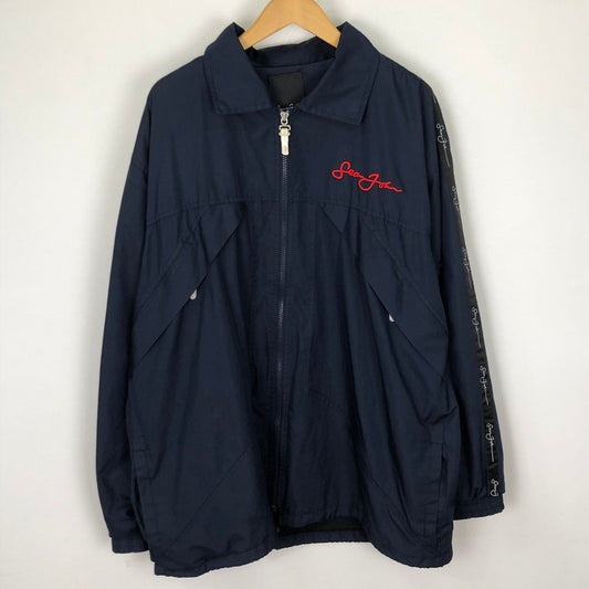 【中古品】【メンズ】 Sean John ショーンジョン BACK EMBROIDERED NYLON JACKET ビック エンブロイダリー ナイロンジャケット ライトアウター 刺繍 142-251110-yy-11-tei サイズ：不明 カラー：ネイビー 万代Net店