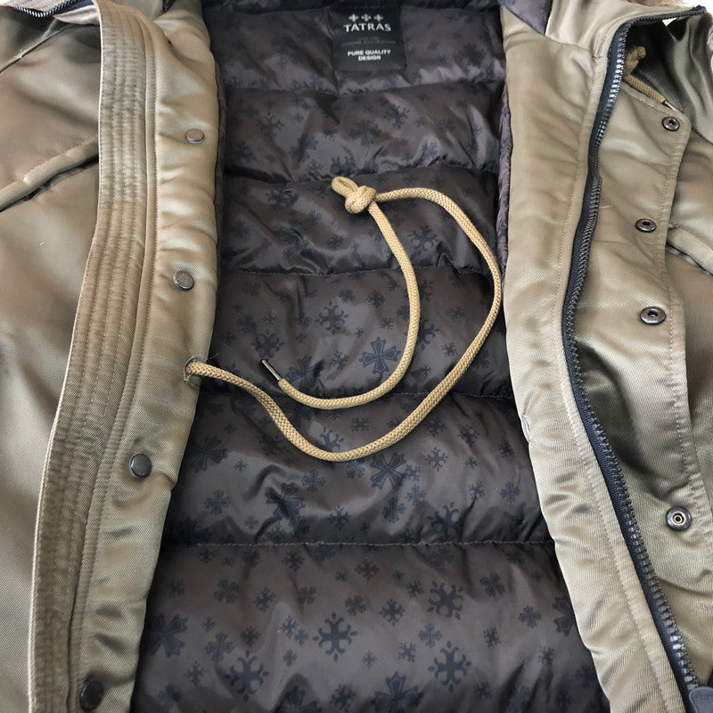 【中古品】【メンズ】 TATRAS タトラス PETRONIO DOWN JACKET MTA17A4319 ペトロニオ ダウンジャケット アウター ミリタリー 141-251109-ks-02-tei サイズ：01 カラー：カーキ 万代Net店