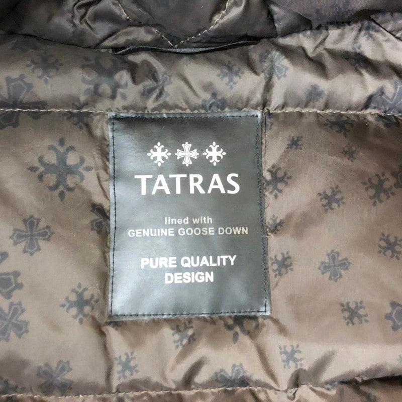 【中古品】【メンズ】 TATRAS タトラス PETRONIO DOWN JACKET MTA17A4319 ペトロニオ ダウンジャケット アウター ミリタリー 141-251109-ks-02-tei サイズ：01 カラー：カーキ 万代Net店