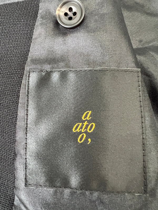 【中古品】【メンズ】 ATO アト TAILORED JACKET AM15A-J13 テーラードジャケット アウター 140-260916-YS-09-hon サイズ：44 カラー：ブラック 万代Net店