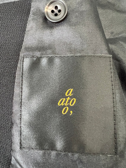 【中古品】【メンズ】 ATO アト TAILORED JACKET AM15A-J13 テーラードジャケット アウター 140-260916-YS-09-hon サイズ：44 カラー：ブラック 万代Net店