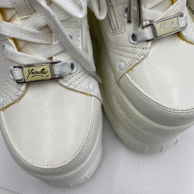 【中古品】【レディース】 YOSUKE ヨースケ SANMARU 厚底スニーカー スニーカー ※本体のみ 166-260810-nm-66-tei サイズ：22.5ｃｍ カラー：ホワイト 万代Net店