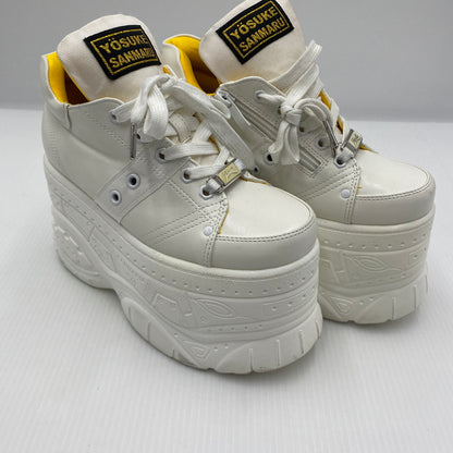 【中古品】【レディース】 YOSUKE ヨースケ SANMARU 厚底スニーカー スニーカー ※本体のみ 166-260810-nm-66-tei サイズ：22.5ｃｍ カラー：ホワイト 万代Net店
