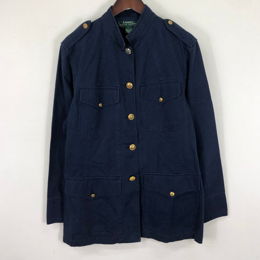 【中古品】【メンズ】 RALPH LAUREN ラルフローレン MILITARY JACKET GREEN TAG GOLD BUTTON ミリタリージャケット アウター 緑タグ 金ボタン 147-251113-ts-24-tei サイズ：不明 カラー：ネイビー 万代Net店