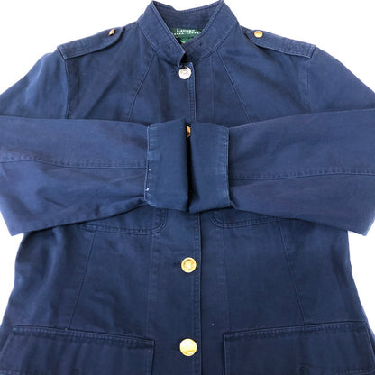 【中古品】【メンズ】 RALPH LAUREN ラルフローレン MILITARY JACKET GREEN TAG GOLD BUTTON ミリタリージャケット アウター 緑タグ 金ボタン 147-251113-ts-24-tei サイズ：不明 カラー：ネイビー 万代Net店