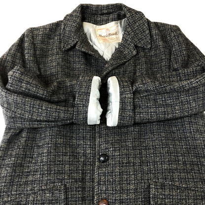 【現状渡し品】【メンズ】 HARRIS TWEED ハリスツイード 70's HERRINGBONE WOOL COAT VINTAGE 70年代 ヘリンボーン ウール コート ライトアウター 145-251109-ks-13-tei サイズ：表記サイズなし カラー：グレー 万代Net店