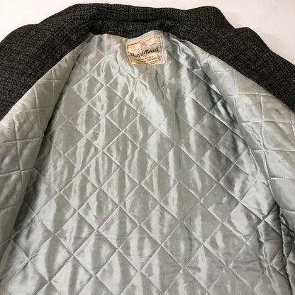 【現状渡し品】【メンズ】 HARRIS TWEED ハリスツイード 70's HERRINGBONE WOOL COAT VINTAGE 70年代 ヘリンボーン ウール コート ライトアウター 145-251109-ks-13-tei サイズ：表記サイズなし カラー：グレー 万代Net店