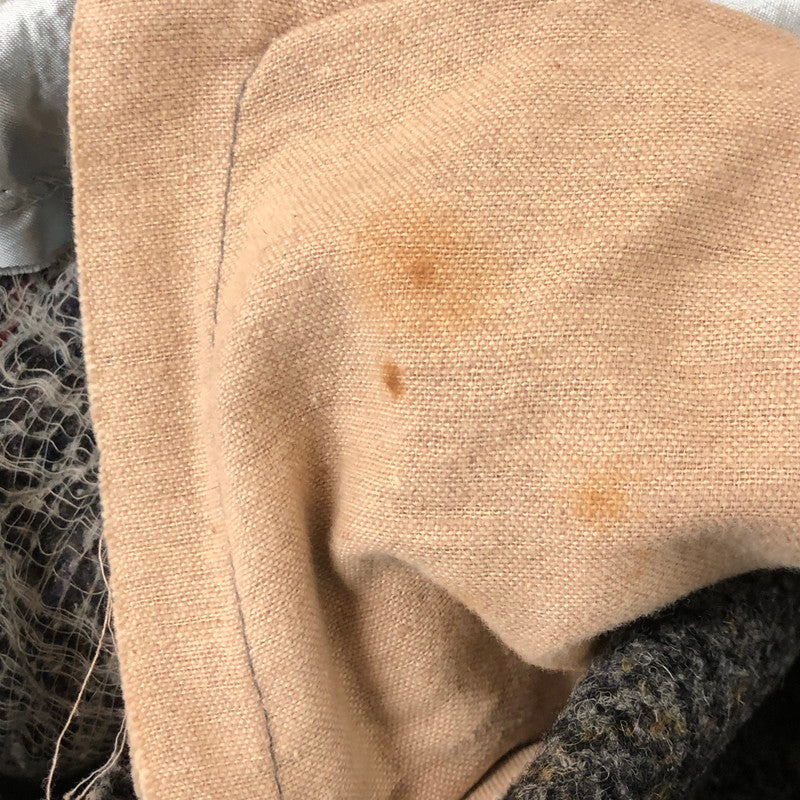 【現状渡し品】【メンズ】 HARRIS TWEED ハリスツイード 70's HERRINGBONE WOOL COAT VINTAGE 70年代 ヘリンボーン ウール コート ライトアウター 145-251109-ks-13-tei サイズ：表記サイズなし カラー：グレー 万代Net店