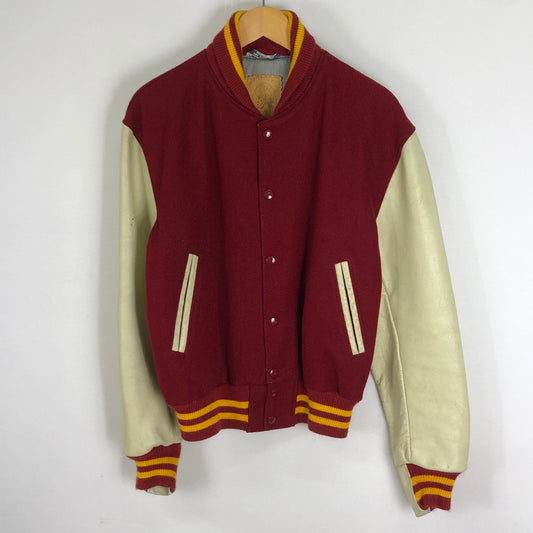 【現状渡し品】【メンズ】 Golden Bear ゴールデンベア 80's-90's STADIUM JACKET VINTAGE 80年代-90年代 スタジアムジャケット アウター スタジャン ヴィンテージ 145-251113-ts-17-tei サイズ：M カラー：レッド 万代Net店