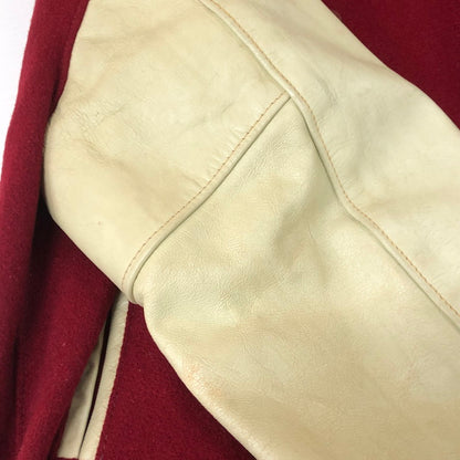 【現状渡し品】【メンズ】 Golden Bear ゴールデンベア 80's-90's STADIUM JACKET VINTAGE 80年代-90年代 スタジアムジャケット アウター スタジャン ヴィンテージ 145-251113-ts-17-tei サイズ：M カラー：レッド 万代Net店