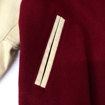 【現状渡し品】【メンズ】 Golden Bear ゴールデンベア 80's-90's STADIUM JACKET VINTAGE 80年代-90年代 スタジアムジャケット アウター スタジャン ヴィンテージ 145-251113-ts-17-tei サイズ：M カラー：レッド 万代Net店