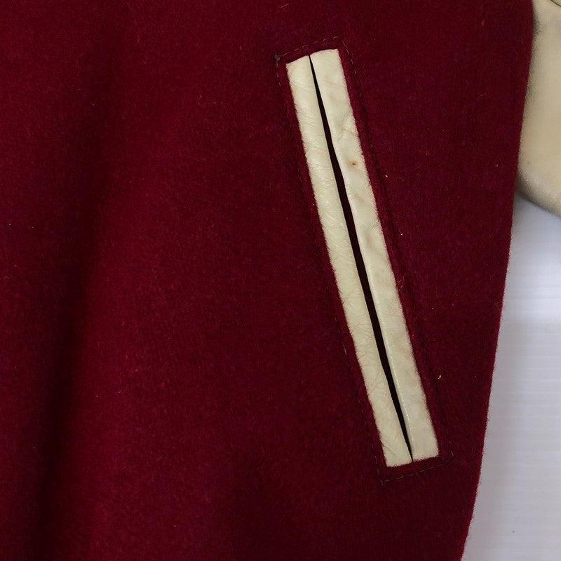 【現状渡し品】【メンズ】 Golden Bear ゴールデンベア 80's-90's STADIUM JACKET VINTAGE 80年代-90年代 スタジアムジャケット アウター スタジャン ヴィンテージ 145-251113-ts-17-tei サイズ：M カラー：レッド 万代Net店