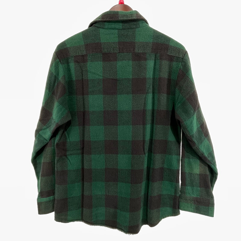 【中古品】【メンズ】 90'S ブロックチェック ネルシャツ FIELDMASTER CHECK LS SHIRT ヴィンテージ 145-260818-nm-83-tei サイズ：不明 カラー：グリーン 万代Net店