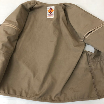 【現状渡し品】【メンズ】 Columbia コロンビア 80's FISHING VEST VINTAGE 80年代 フィッシング ベスト ライトアウター ヴィンテージ 144-251127-ts-13-tei サイズ：不明 カラー：ベージュ 万代Net店