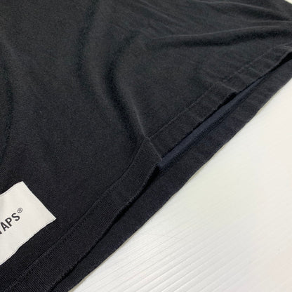 【中古品】【メンズ】 WTAPS ダブルタップス QB SS RACO. BRACKETS TEE 232ATDT-CSM09 ブラケッツ Tシャツ 半袖 トップス 142-260615-yo-04-tei サイズ：02 カラー：ブラック 万代Net店