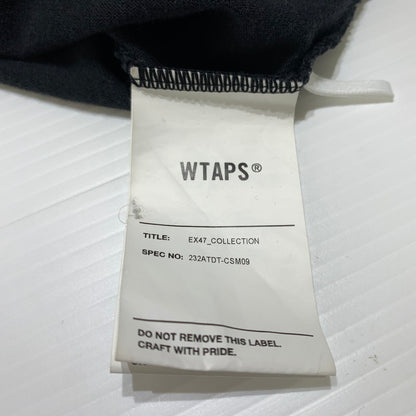 【中古品】【メンズ】 WTAPS ダブルタップス QB SS RACO. BRACKETS TEE 232ATDT-CSM09 ブラケッツ Tシャツ 半袖 トップス 142-260615-yo-04-tei サイズ：02 カラー：ブラック 万代Net店