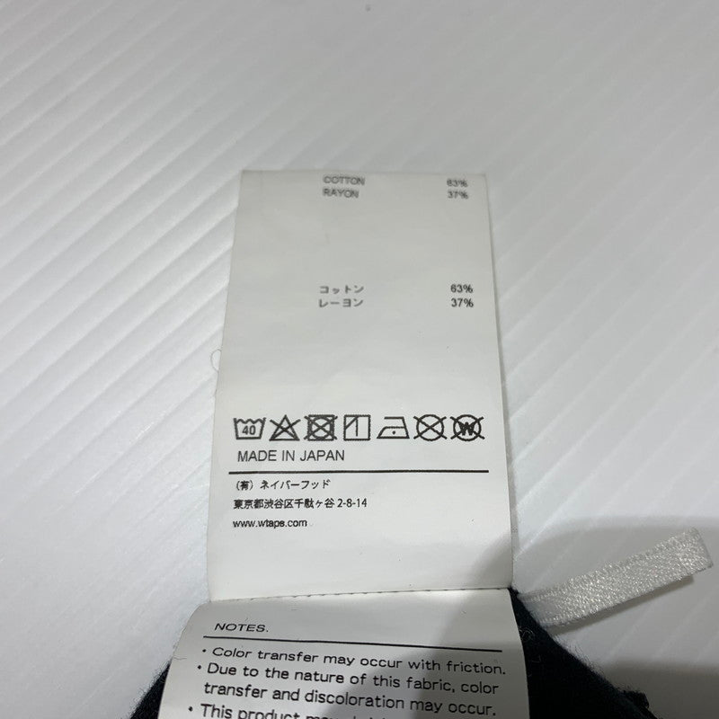 【中古品】【メンズ】 WTAPS ダブルタップス QB SS RACO. BRACKETS TEE 232ATDT-CSM09 ブラケッツ Tシャツ 半袖 トップス 142-260615-yo-04-tei サイズ：02 カラー：ブラック 万代Net店