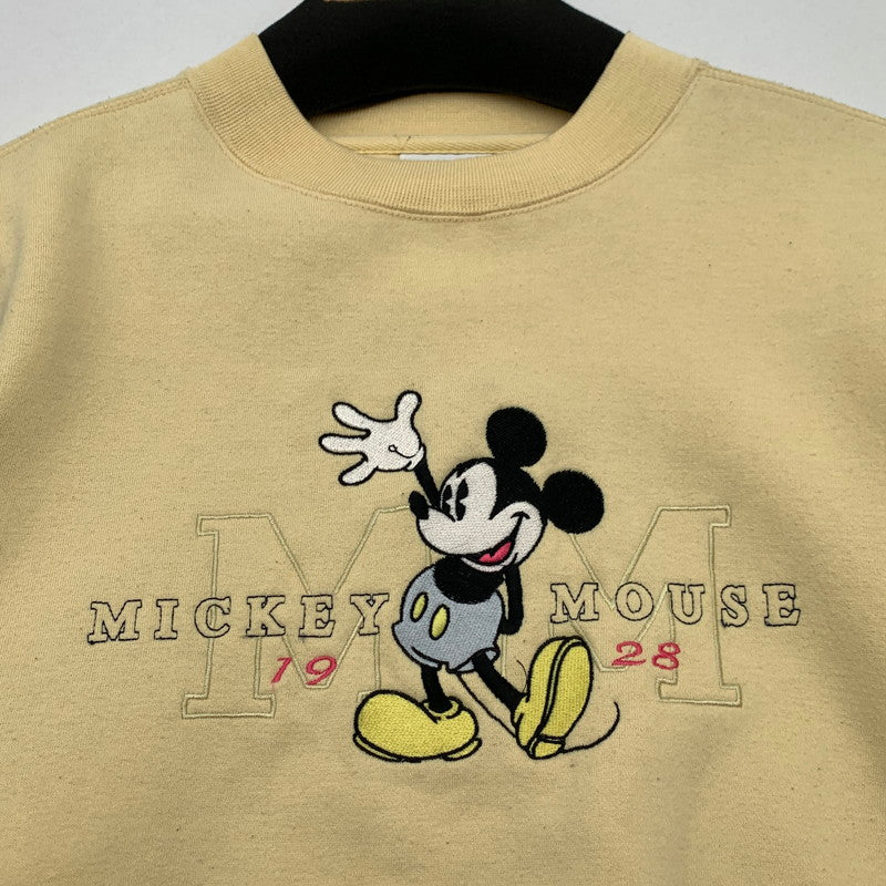 【中古品】【メンズ】 MICKEY&CO. 90S ミッキー 90年代 スウェット ブランド 古着 145-260606-gm-17-fuz サイズ：M カラー：ベージュ 万代Net店
