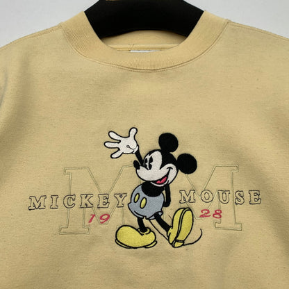 【中古品】【メンズ】 MICKEY&CO. 90S ミッキー 90年代 スウェット ブランド 古着 145-260606-gm-17-fuz サイズ：M カラー：ベージュ 万代Net店