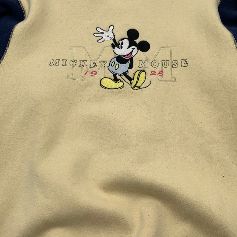 【中古品】【メンズ】 MICKEY&CO. 90S ミッキー 90年代 スウェット ブランド 古着 145-260606-gm-17-fuz サイズ：M カラー：ベージュ 万代Net店
