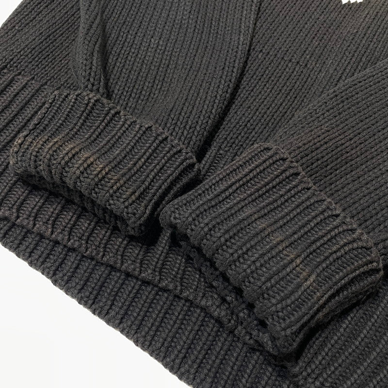 【現状渡し品】【メンズ】 POLO RALPH LAUREN ポロ ラルフ ローレン 90's ARGYLE CREW KNIT 90年代 アーガイル クルー ニット 長袖 トップス 147-260805-sa-14-tei サイズ：M/※シミ汚れあり カラー：ブラック 万代Net店