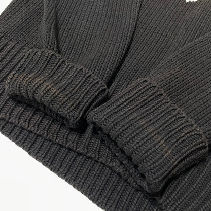 【現状渡し品】【メンズ】 POLO RALPH LAUREN ポロ ラルフ ローレン 90's ARGYLE CREW KNIT 90年代 アーガイル クルー ニット 長袖 トップス 147-260805-sa-14-tei サイズ：M/※シミ汚れあり カラー：ブラック 万代Net店