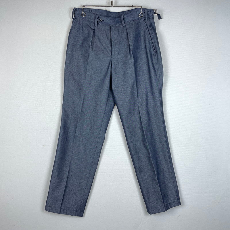 【中古品】【メンズ】 MACKINTOSH PHILOSOPHY マッキントッシュフィロソフィー PEACH SKIN TROUSERS H1R68-235-288 ピーチスキン トラウザー パンツ ボトムス 152-260623-yo-16-tei サイズ：40 カラー：ネイビー 万代Net店