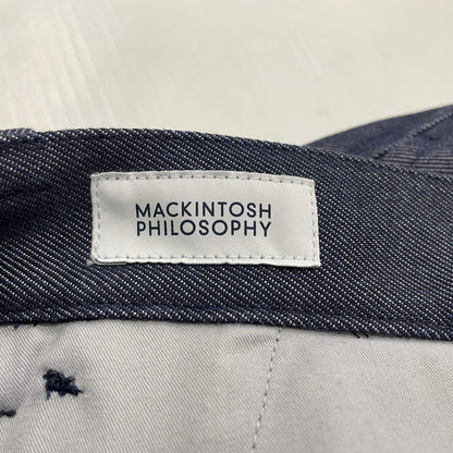【中古品】【メンズ】 MACKINTOSH PHILOSOPHY マッキントッシュフィロソフィー PEACH SKIN TROUSERS H1R68-235-288 ピーチスキン トラウザー パンツ ボトムス 152-260623-yo-16-tei サイズ：40 カラー：ネイビー 万代Net店