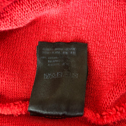 【中古品】【メンズ】 BALENCIAGA バレンシアガ 20AW BACK LOGO MEDIUM FIT HOODIE バックロゴ ミディアム フィット フーディ 長袖 トップス プルオーバー パーカー 141-251114-yo-04-tei サイズ：S カラー：レッド 万代Net店