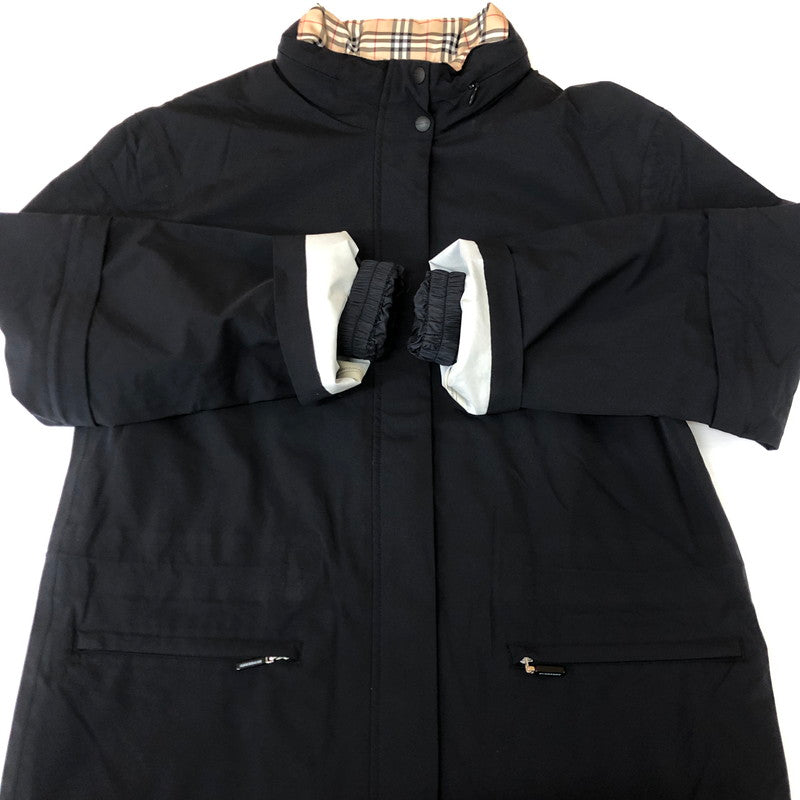 【中古品】【メンズ】 BURBERRY バーバリー GOLF NYLON SET UP JACKET PANTS BGP90-050-09 ゴルフ ナイロン セットアップ ジャケット パンツ ライトアウター ボトムス 141-251113-ts-07-tei サイズ：M カラー：ブラック 万代Net店