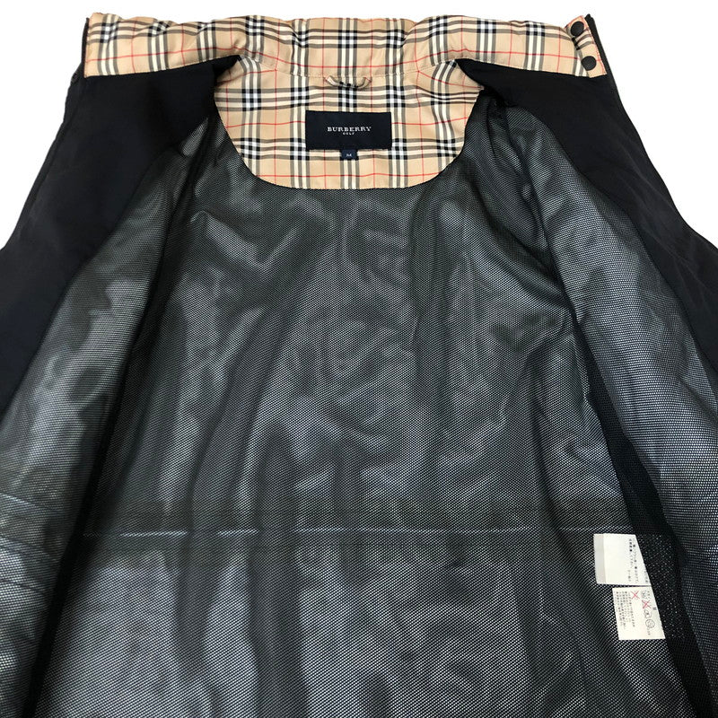 【中古品】【メンズ】 BURBERRY バーバリー GOLF NYLON SET UP JACKET PANTS BGP90-050-09 ゴルフ ナイロン セットアップ ジャケット パンツ ライトアウター ボトムス 141-251113-ts-07-tei サイズ：M カラー：ブラック 万代Net店