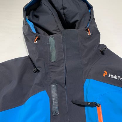 【中古品】【メンズ】 Peak Performance ピークパフォーマンス HELI CHILKAT JACKET G49089009 ヘリ チルカット ジャケット スノーボードジャケット アウター ウィンタースポーツ 120-260906-ko-02-teih サイズ：M カラー：ブルー系 万代Net店