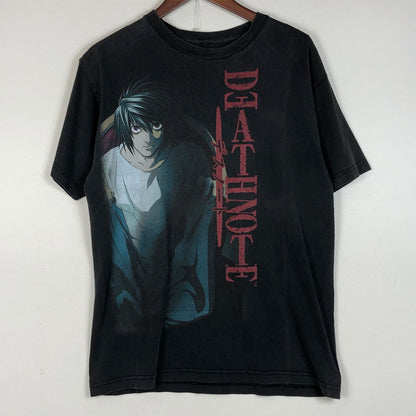 【現状渡し品】【メンズ】 DEATH NOTE L デスノート 00's L S/S TEE 2000年代 エル ショートスリーブ Tシャツ 半袖 トップス 145-260711-sa-16-tei サイズ：M カラー：ブラック 万代Net店