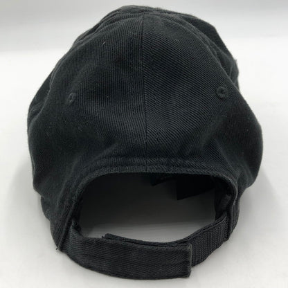 【中古品】【メンズ】 BALENCIAGA バレンシアガ 22AW BB LOGO CAP BB ロゴ キャップ 帽子 ロゴ刺繍 ヴィンテージ加工 183-251116-yy-09-tei サイズ：L カラー：ブラック 万代Net店