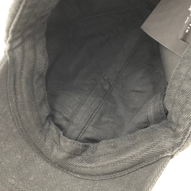 【中古品】【メンズ】 BALENCIAGA バレンシアガ 22AW BB LOGO CAP BB ロゴ キャップ 帽子 ロゴ刺繍 ヴィンテージ加工 183-251116-yy-09-tei サイズ：L カラー：ブラック 万代Net店