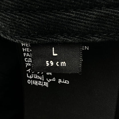 【中古品】【メンズ】 BALENCIAGA バレンシアガ 22AW BB LOGO CAP BB ロゴ キャップ 帽子 ロゴ刺繍 ヴィンテージ加工 183-251116-yy-09-tei サイズ：L カラー：ブラック 万代Net店