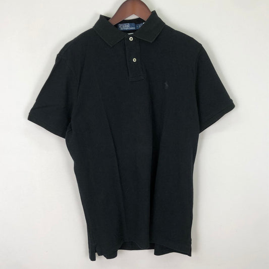 【中古品】【メンズ】 Ron Herman ロンハーマン × Polo by Ralph Lauren ポロバイラルフローレン 別注 コラボ S/S POLO SHIRT ショートスリーブ ポロ シャツ 半袖 トップス 141-251112-ks-07-tei サイズ：表記サイズなし カラー：ブラック 万代Net店