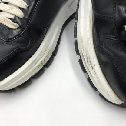 【中古品】【レディース】 PRADA プラダ プラックス01 レザー スニーカー 1E804M スニーカー 靴 182-251116-yy-07-tei サイズ：34 1/2 カラー：ブラック 万代Net店