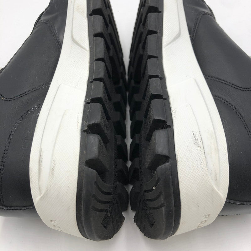 【中古品】【レディース】 PRADA プラダ プラックス01 レザー スニーカー 1E804M スニーカー 靴 182-251116-yy-07-tei サイズ：34 1/2 カラー：ブラック 万代Net店