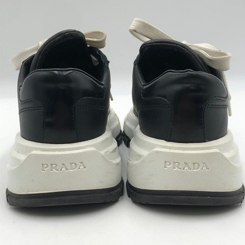 【中古品】【レディース】 PRADA プラダ プラックス01 レザー スニーカー 1E804M スニーカー 靴 182-251116-yy-07-tei サイズ：34 1/2 カラー：ブラック 万代Net店