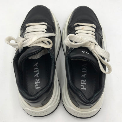 【中古品】【レディース】 PRADA プラダ プラックス01 レザー スニーカー 1E804M スニーカー 靴 182-251116-yy-07-tei サイズ：34 1/2 カラー：ブラック 万代Net店