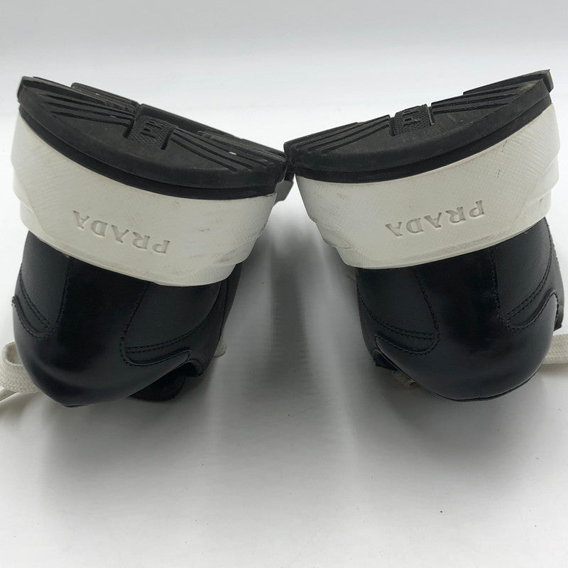 【中古品】【レディース】 PRADA プラダ プラックス01 レザー スニーカー 1E804M スニーカー 靴 182-251116-yy-07-tei サイズ：34 1/2 カラー：ブラック 万代Net店
