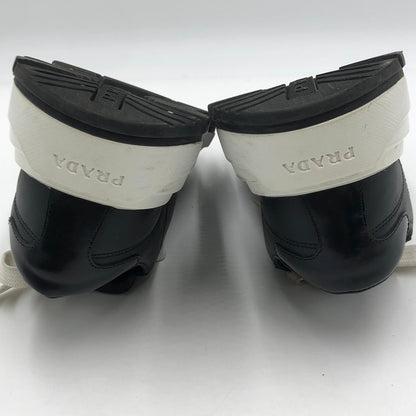 【中古品】【レディース】 PRADA プラダ プラックス01 レザー スニーカー 1E804M スニーカー 靴 182-251116-yy-07-tei サイズ：34 1/2 カラー：ブラック 万代Net店