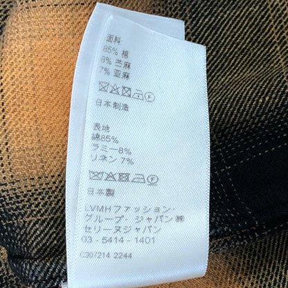 【中古品】【メンズ】 CELINE セリーヌ 23SS LOOSE TRAPPER CHECK SHIRT 2C574952T ルーズ トラッパー チェック シャツ 長袖 トップス 140-251112-ks-05-fuz サイズ：37 カラー：マルチカラー 万代Net店