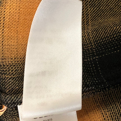 【中古品】【メンズ】 CELINE セリーヌ 23SS LOOSE TRAPPER CHECK SHIRT 2C574952T ルーズ トラッパー チェック シャツ 長袖 トップス 140-251112-ks-05-fuz サイズ：37 カラー：マルチカラー 万代Net店