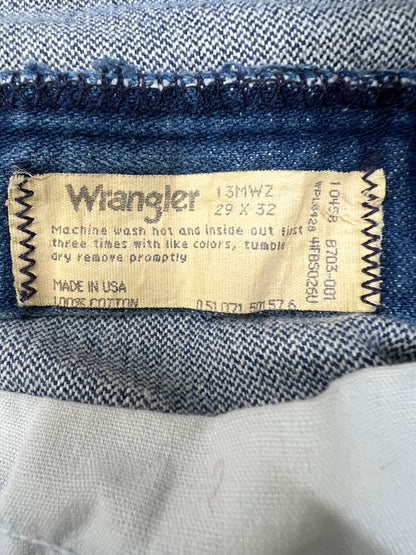 【中古品】【メンズ】 WRANGLER ラングラー 90's STRAIGHT DENIM PANTS 13MWZ 90年代 ストレート デニムパンツ ボトムス ジーンズ 156-260830-kk-16-hon サイズ：29 カラー：ライトインディゴ 万代Net店