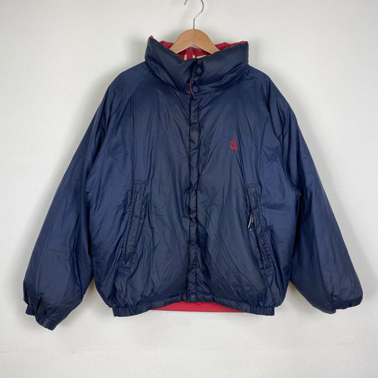 【現状渡し品】【メンズ】 NAUTICA ノーティカ 90's REVERSIBLE DOWN JACKET 90年代 リバーシブル ダウンジャケット アウター 142-251127-yo-10-tei サイズ：M カラー：ネイビー/レッド 万代Net店