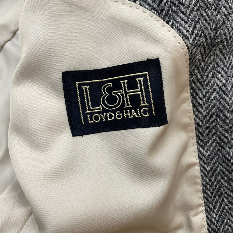 【中古品】【メンズ】 LOYD＆HAIG ロイドアンドヘイグ HARRIS TWEED TAILORED JACKET ハリス ツイードテーラード ジャケット ライトアウター 147-251217-ts-11-tei サイズ：98-86-180 カラー：グレー 万代Net店