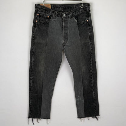 【現状渡し品】【メンズ】 Levi's リーバイス 501 HEXICO DEFORMER DENIM 501-0660 ヘキシコ デフォーマー デニム ボトムス ジーンズ ボタン裏刻印 511 156-251117-yy-31-tei サイズ：W34 カラー：ブラック 万代Net店